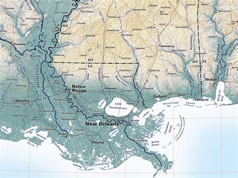 Gulf Coastal Plain Map