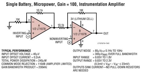 LT1079_Typical Application Reference Design | Analog Amplification ...