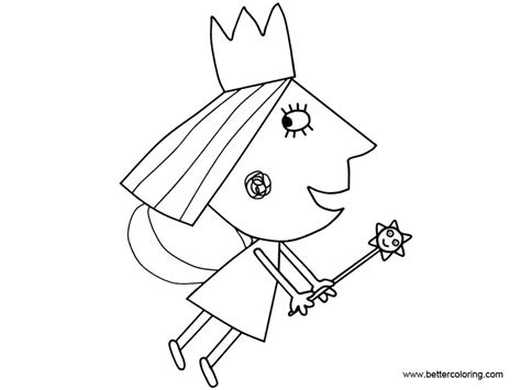 Ben And Holly Coloring Pages Flying - Free Printable Coloring Pages