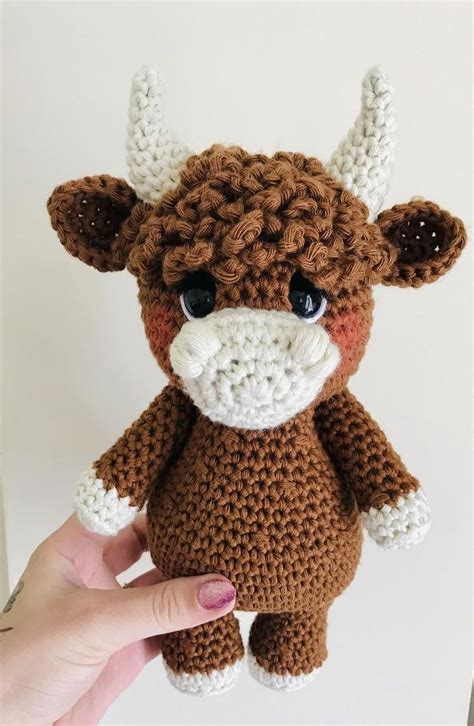 SWC ANGUS the Highland Cow Amigurumi Crochet Pattern PDF Instant ...