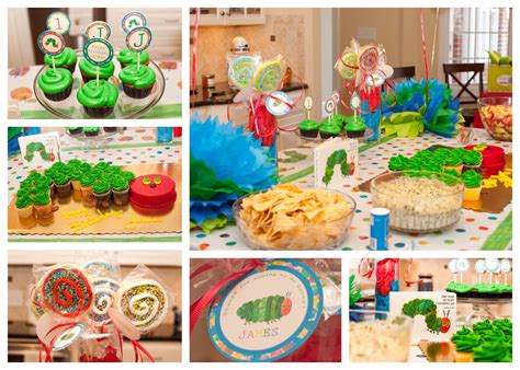 The Very Hungry Caterpillar First Birthday Party - The Thrifty Abode