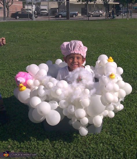 Homemade Bubble Bath Costume for Kids