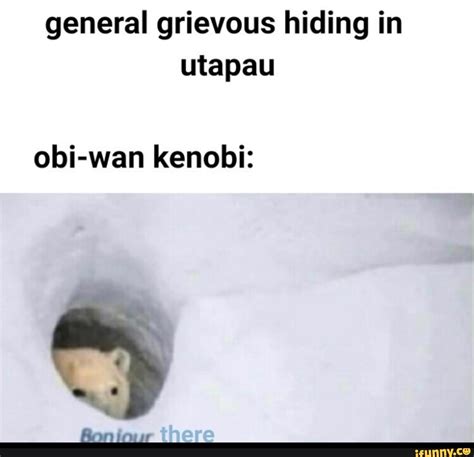 General grievous hiding in utapau obi-wan kenobi: - iFunny