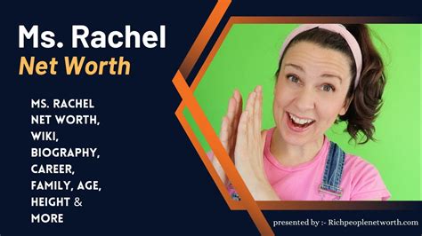 Ms Rachel Net Worth 2023, Wiki, Biography, Career, Family, Age, Height ...