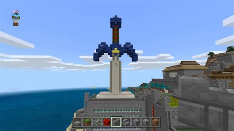 First Statue Build as the Master Sword : r/Minecraft