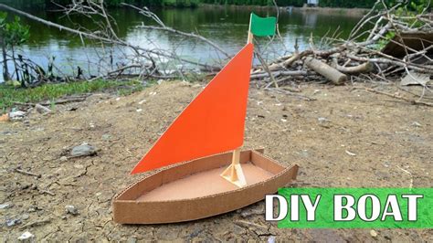 How to make A Boat from Cardboard | Make a boat, Cardboard boat, Build ...