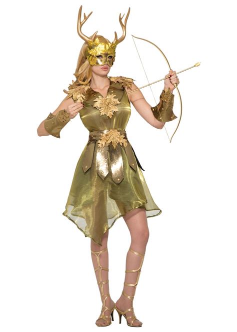 Green Huntress Women Costume - Greek Costumes