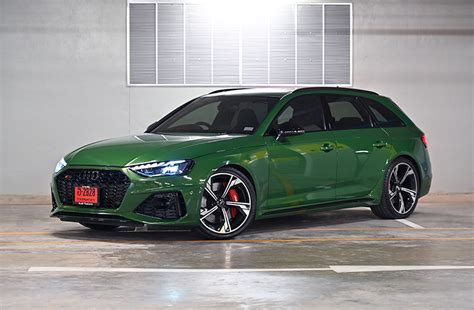 พาไปชมรถคันจริง รีวิวสรุป Audi RS4 Avant V6 2.9 Bi-Turbo 450 แรงม้า ...