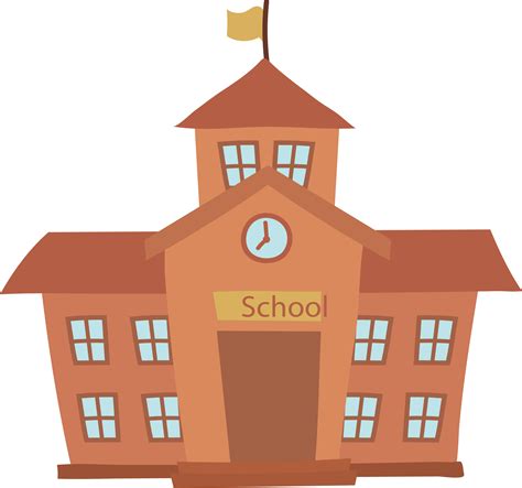 School Cartoon Building - School building png download - 3308*3097 ...