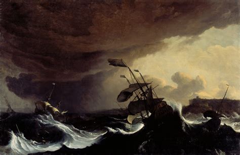 Ships in a Stormy Sea off a Coast – NCMALearn