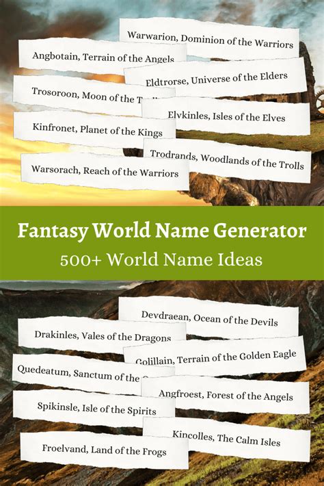 World Name Generator (1,000+ World Name Ideas) 🌎 | Imagine Forest