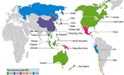 Map of APEC member economies Source : Department of International ...