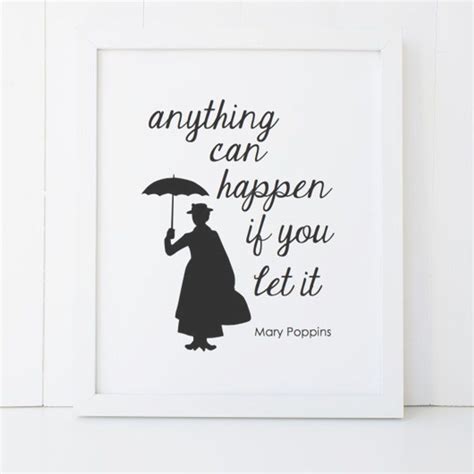 Mary Poppins Quote Disney Home Decor Printable Wall Art | Etsy | Disney ...