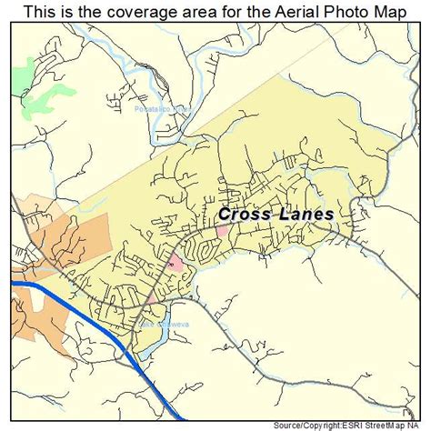 Aerial Photography Map of Cross Lanes, WV West Virginia