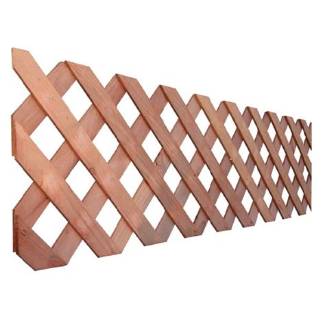 4-ft x 8-ft Redwood Privacy Wood Lattice at Lowes.com