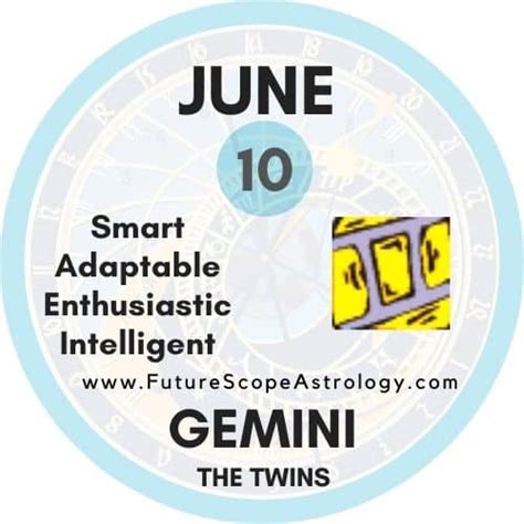 June 10 Zodiac (Gemini) Birthday: Personality, Zodiac Sign ...