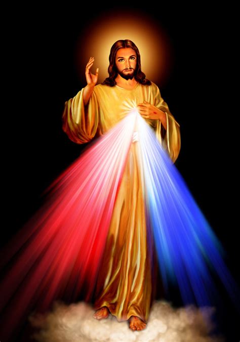 Divine Mercy Jesus Print POSTER A4-A3 Jesus Picture Catholic | Etsy in ...