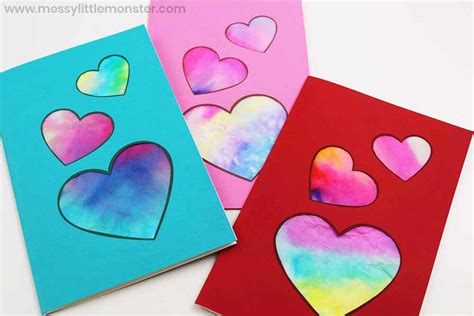 Valentine Heart Card - A fun heart craft for preschoolers - Messy ...