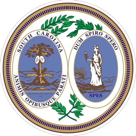 South Carolina State Seal Decals / Stickers | South carolina, Carolina ...