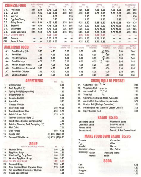 New Grand Buffet Menu, Menu for New Grand Buffet, Hunters Point, New ...