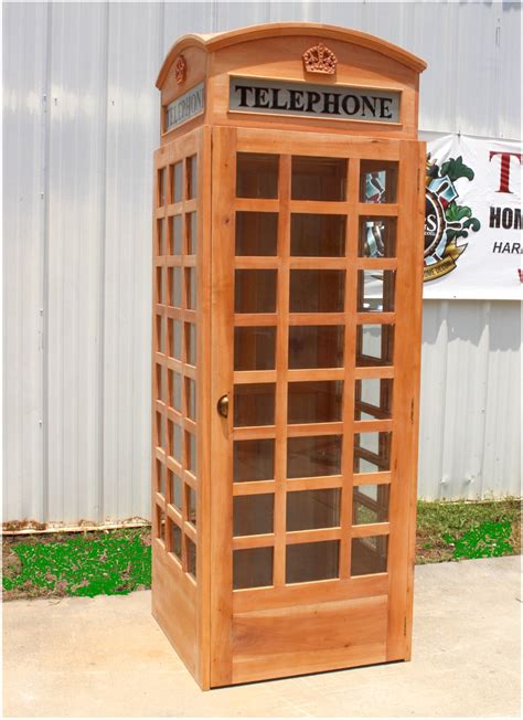 UNFINISHED Wooden Replica English British Telephone Booth, Old Style ...