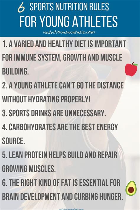 6 Sports Nutrition Rules For Young Athletes | Young athletes nutrition ...