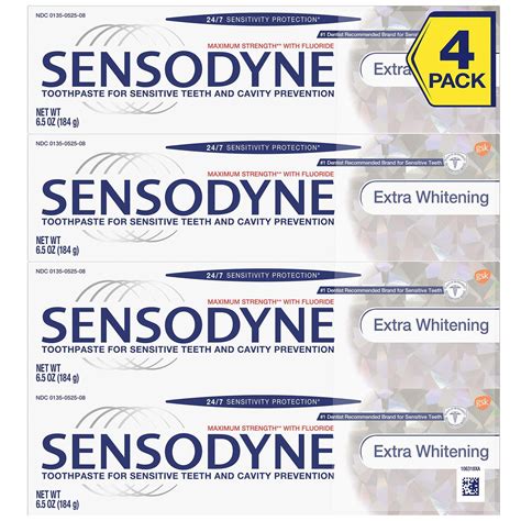 Sensodyne Extra Whitening Toothpaste (6.5 oz., 4 pk.) - Walmart.com