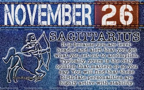 November 26 Birthday Horoscope Personality | Sun Signs