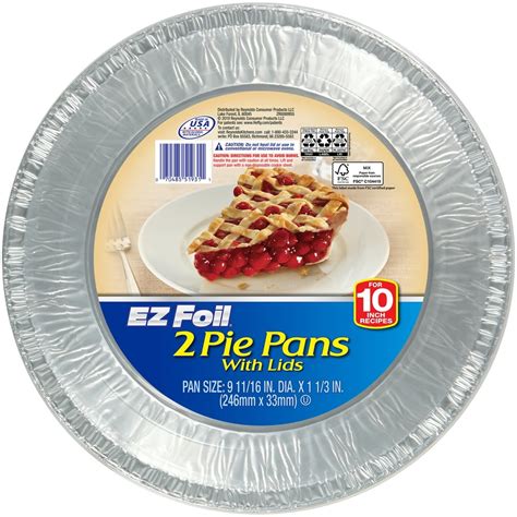 EZ Foil Pie Pan with Lids, 2 Count - Walmart.com - Walmart.com