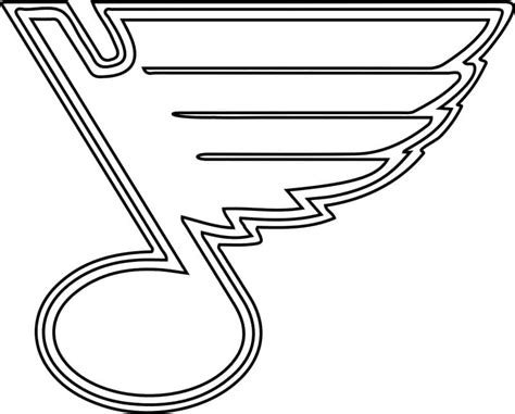 St Louis Blues Logo coloring page - Download, Print or Color Online for ...