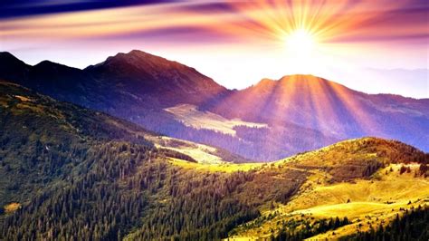 mountains-simply-beautiful-hills-sunlight-peaceful-tree-sun-forest ...