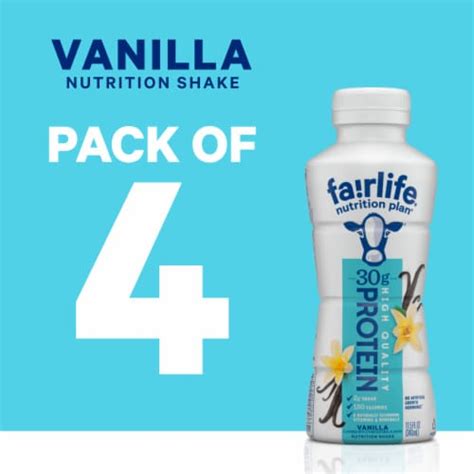 Fairlife Nutrition Plan Vanilla No Sugar Added High-Protein Vitamin ...