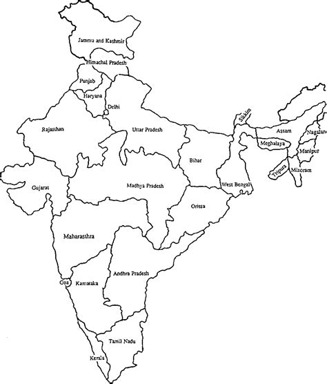 Political Map Of India Colouring Pages - Ryan Fritz's Coloring Pages