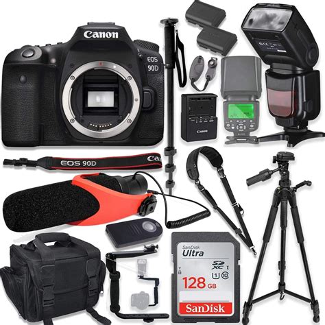 Canon EOS 90D DSLR Camera Body Only Kit with Pro Photo & Video ...