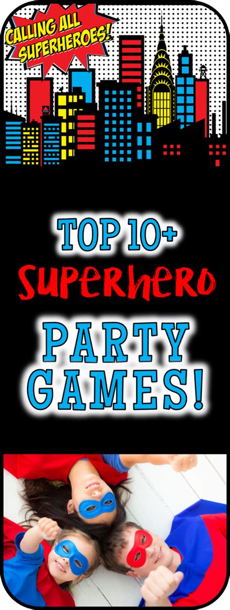 Top Superhero party games and superhero activities