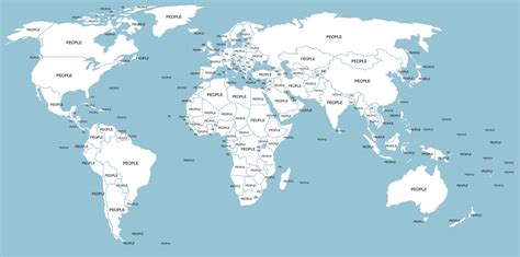 Printable Blank World Map with Countries & Capitals [PDF]