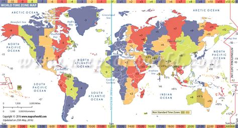 Time Zone Map Of The World – Verjaardag Vrouw 2020