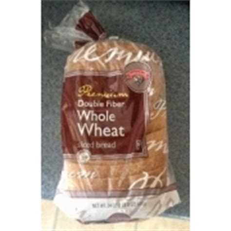 Hannaford Double Fiber Whole Wheat Sliced Bread: Calories, Nutrition ...