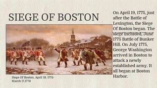 Siege Of Boston at emaze Presentation