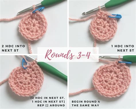 How to Crochet in the Round - A Step-by-Step Picture Tutorial - sigoni ...