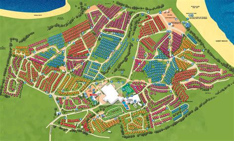 Devon Cliffs Holiday Park Map - Beachside Caravans