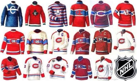 Jersey History Montreal Canadiens | Montreal hockey, Montreal canadiens ...