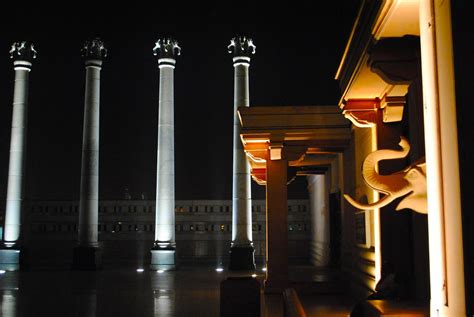 Through Picture: Night view of Ambedkar Park in Lucknow, India