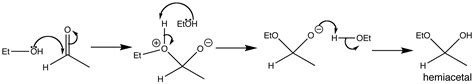 Hemiacetal formation