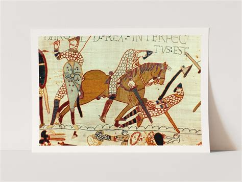 Premium Giclée Print of Bayeux Tapestry: Death of Harold. | Etsy