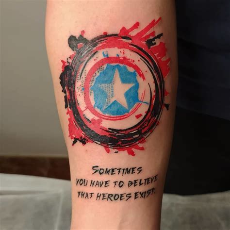 101 Amazing Captain America Tattoo Ideas You Need To See! | Outsons ...