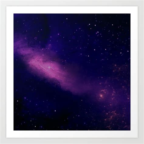 Purple Galaxy Art Print by Tatiana Gomes | Society6