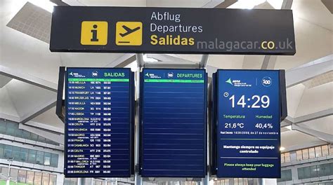 Malaga airport departures - Live flights information and requirements