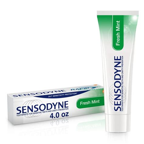 Sensodyne Toothpaste for Sensitive Teeth and Cavity Prevention, Fresh ...