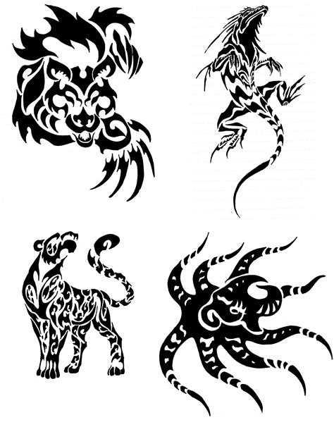 Fascinating Tribal Tattoo Animal Design Ideas : Amazing Tattoo Design ...